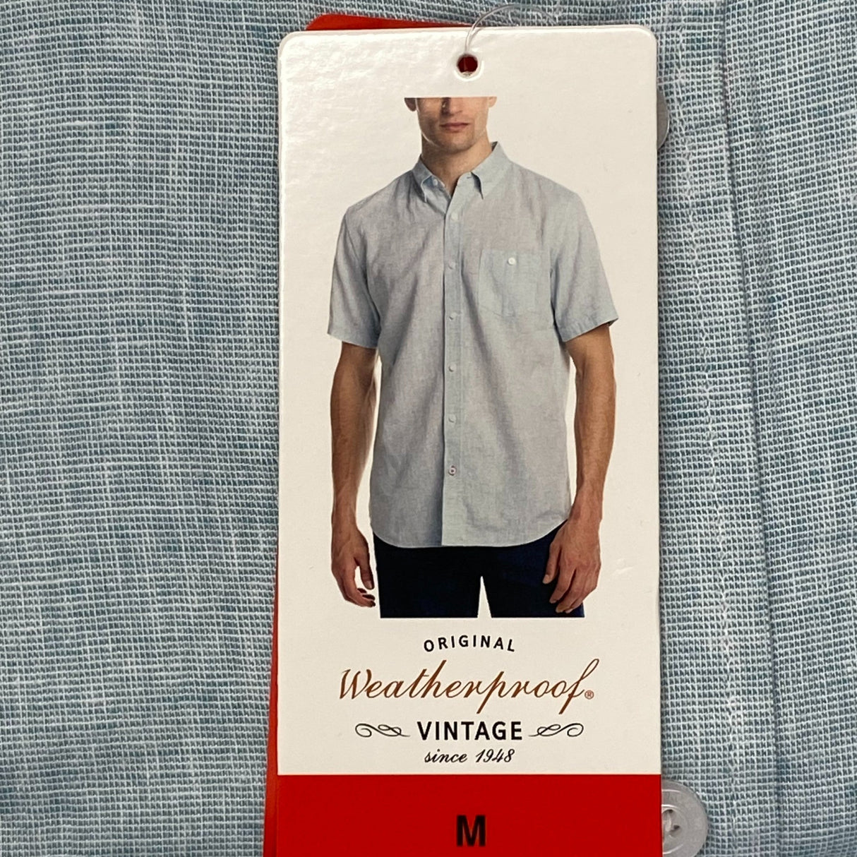 Weatherproof Men's Short Sleeve Button Up Shirt SIZE - Medium