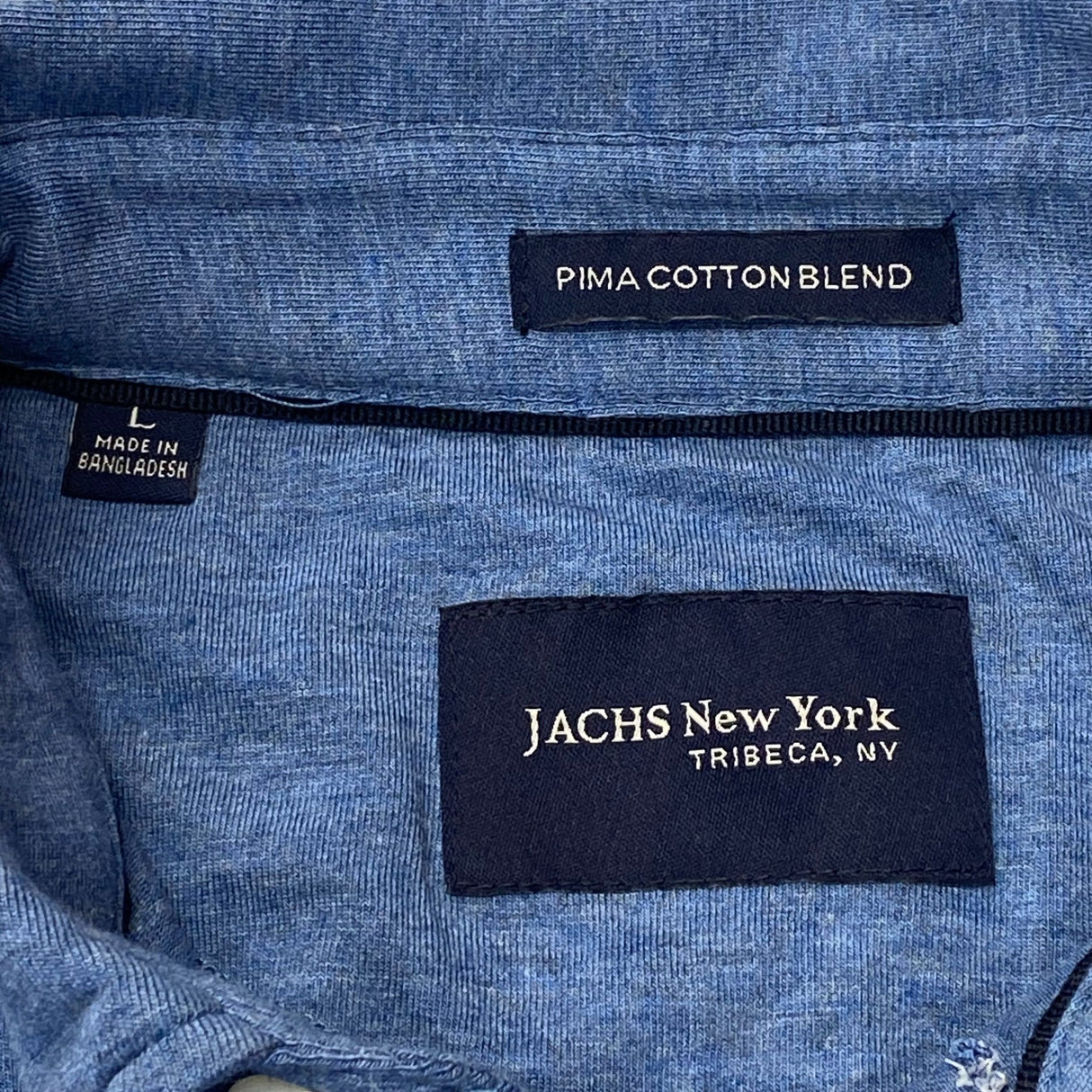 Jachs New York Men's Short Sleeve Pima Cotton Polo Shirt SIZE - Large