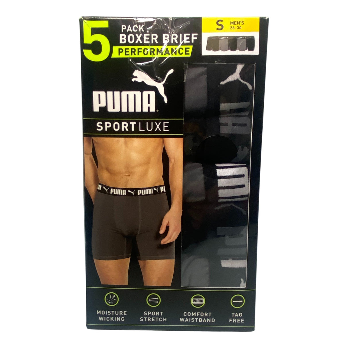 Puma Men's 5x Performance Boxer Brief SIZE - Small
