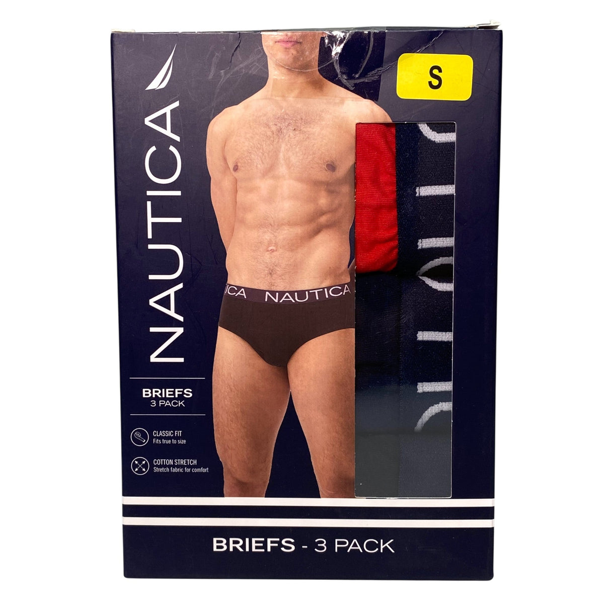 Nautica Men's 3x Briefs - Multi SIZE - Small