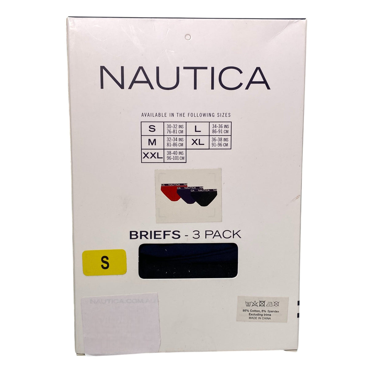 Nautica Men's 3x Briefs - Multi SIZE - Small