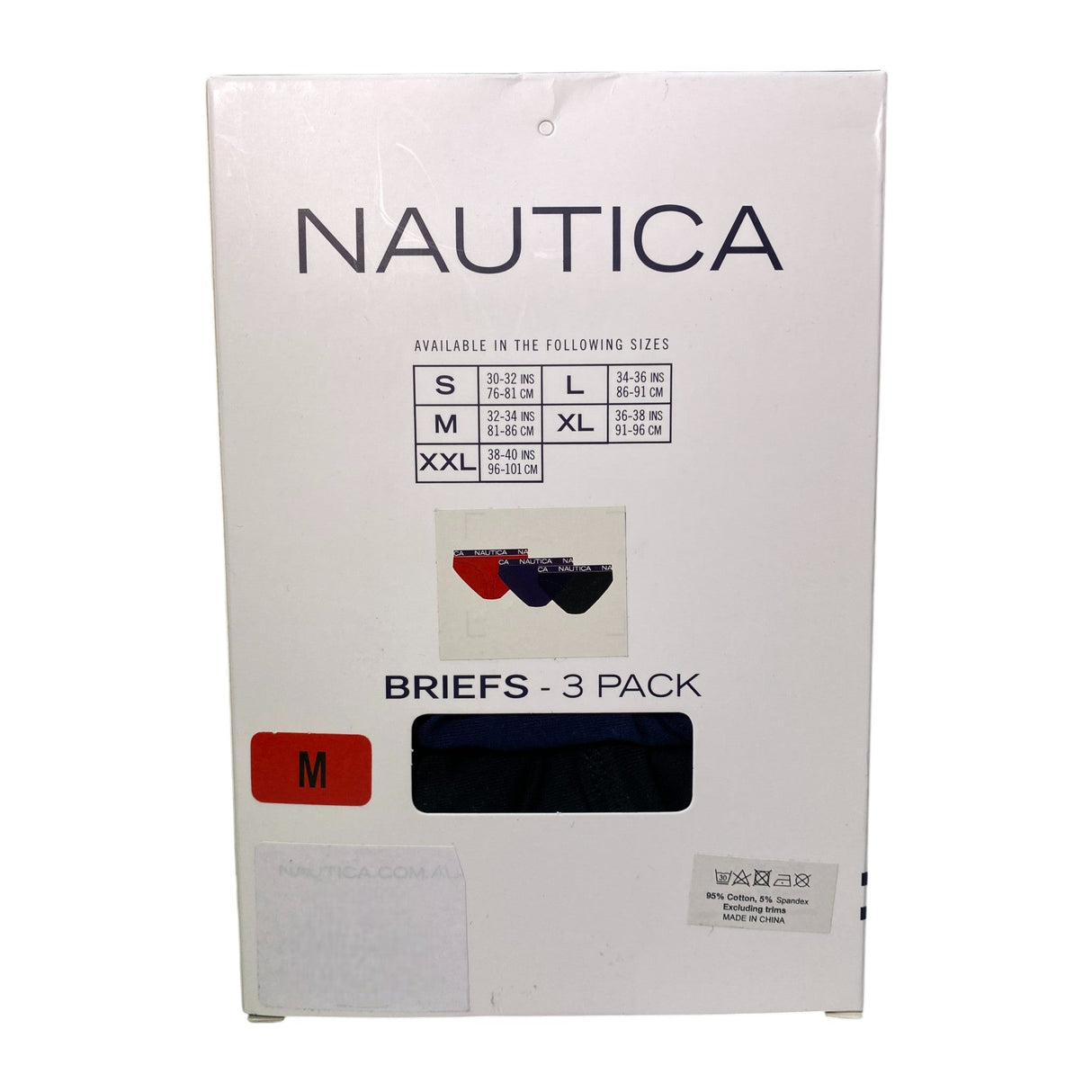 Nautica Men's 3x Briefs - Multi SIZE - Medium