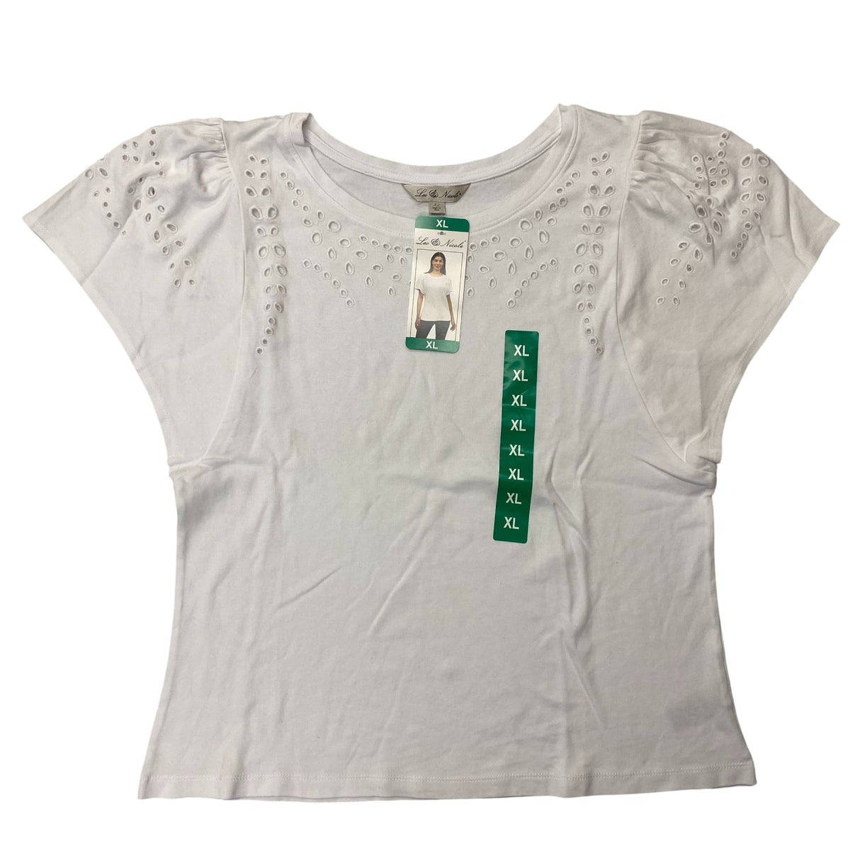 Leo & Nicole Women's Flutter Sleeve Shirt SIZE - Extra Large
