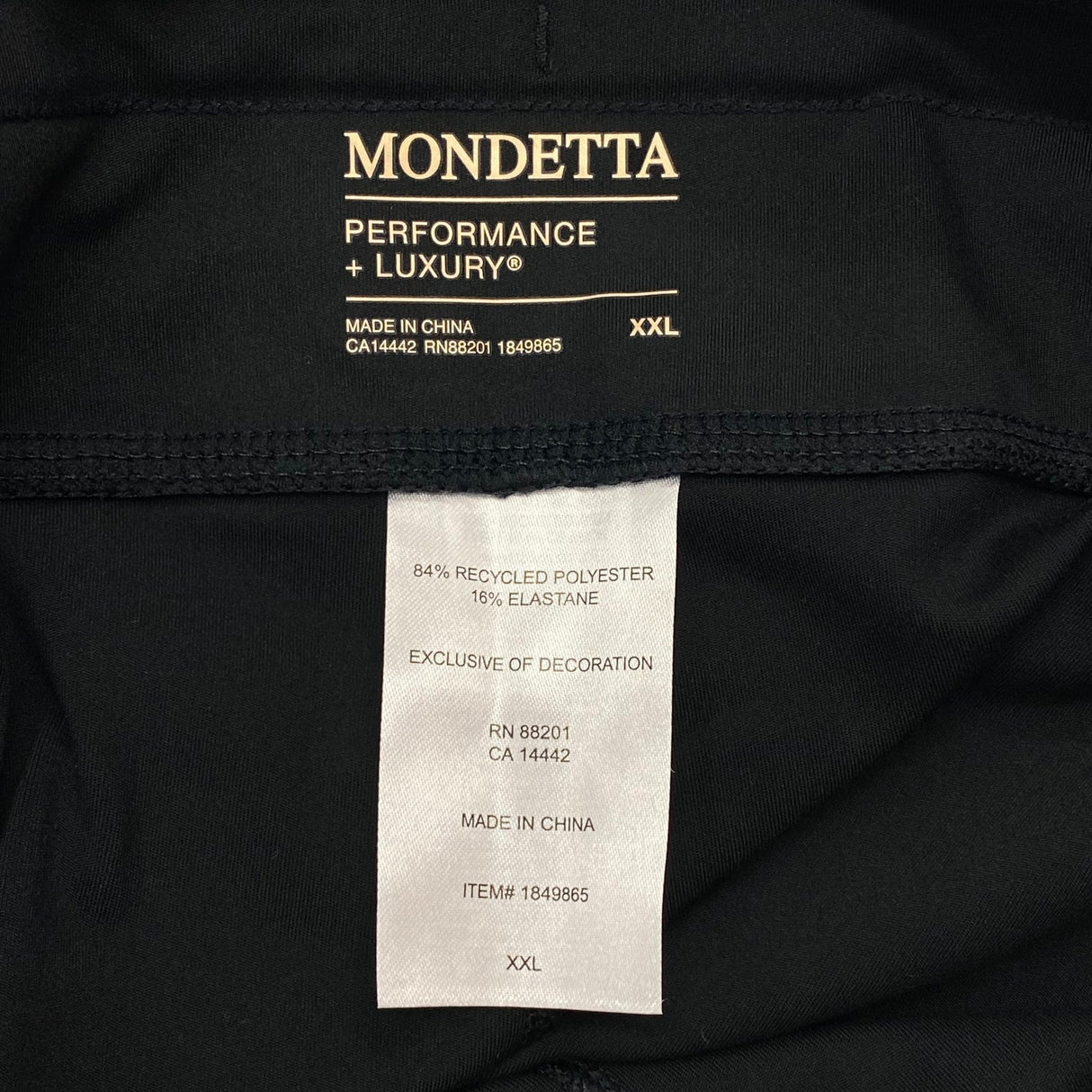 Mondetta High-Rise Capri Pants with Drawcord SIZE - XXL