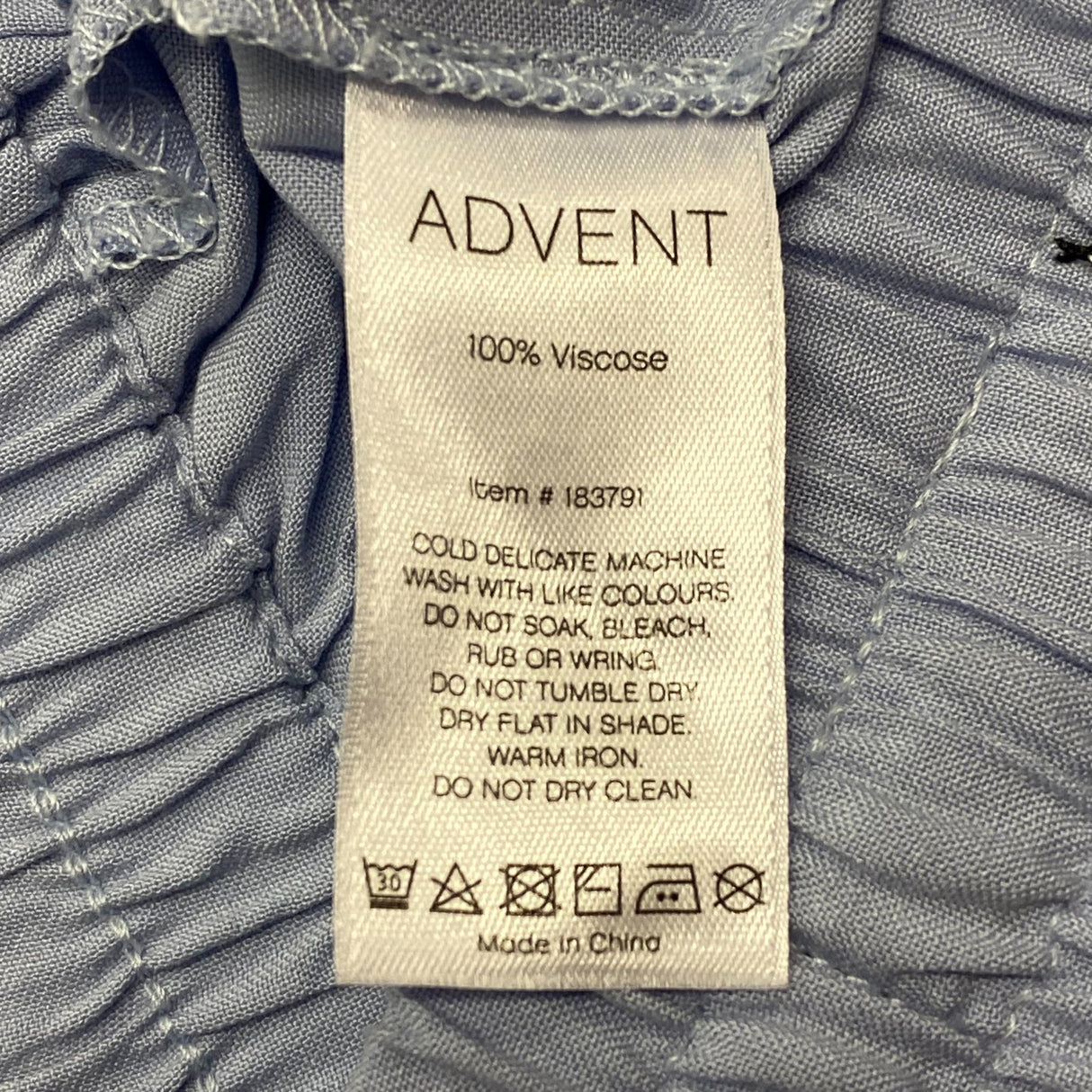 Advent Women's Wide Leg Palazzo Pant - Light Blue SIZE - Large