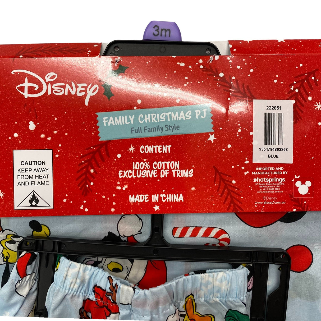Hotsprings Kids Disney Family Christmas PJ Set 3m