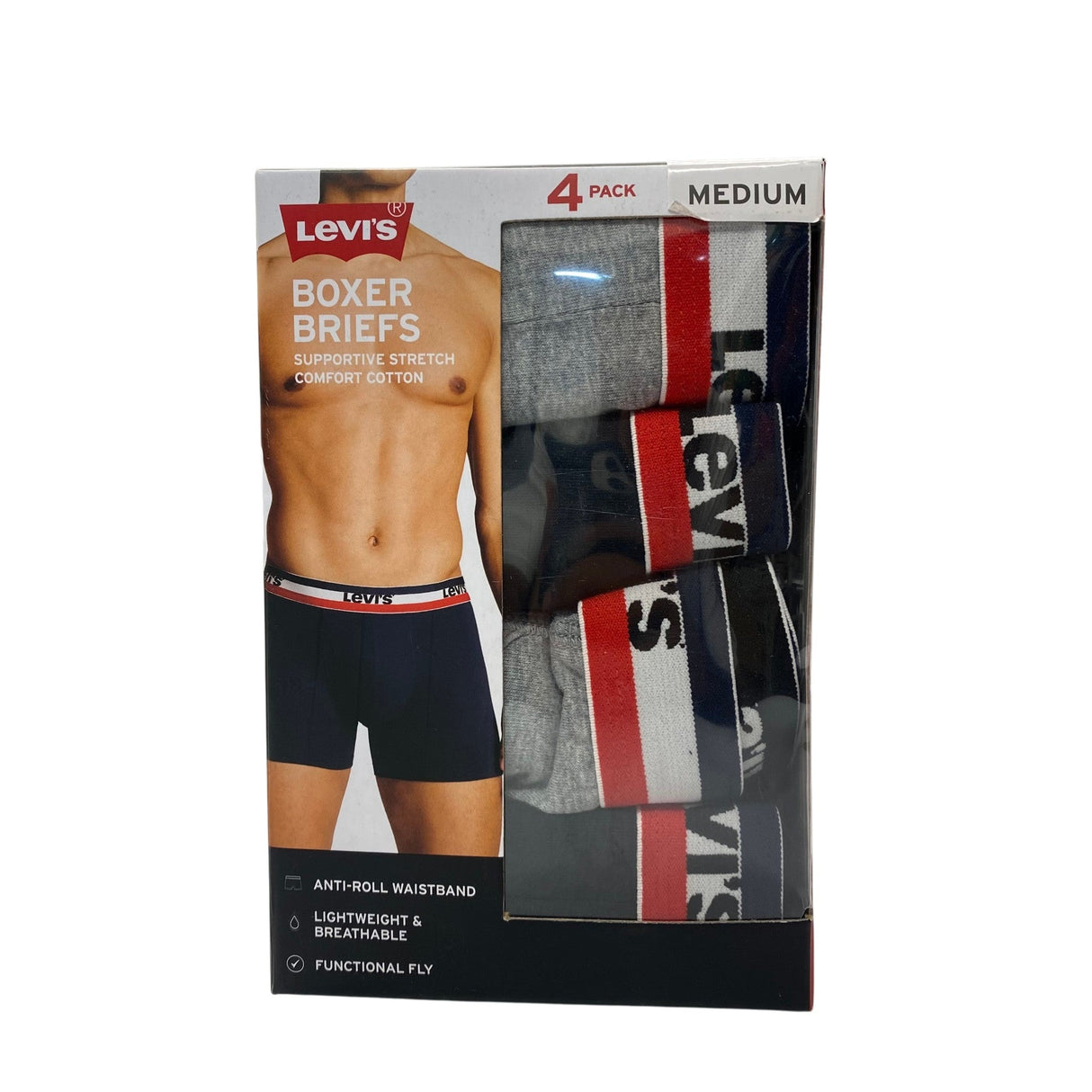Levis Men's 4x Boxer Briefs SIZE - Medium
