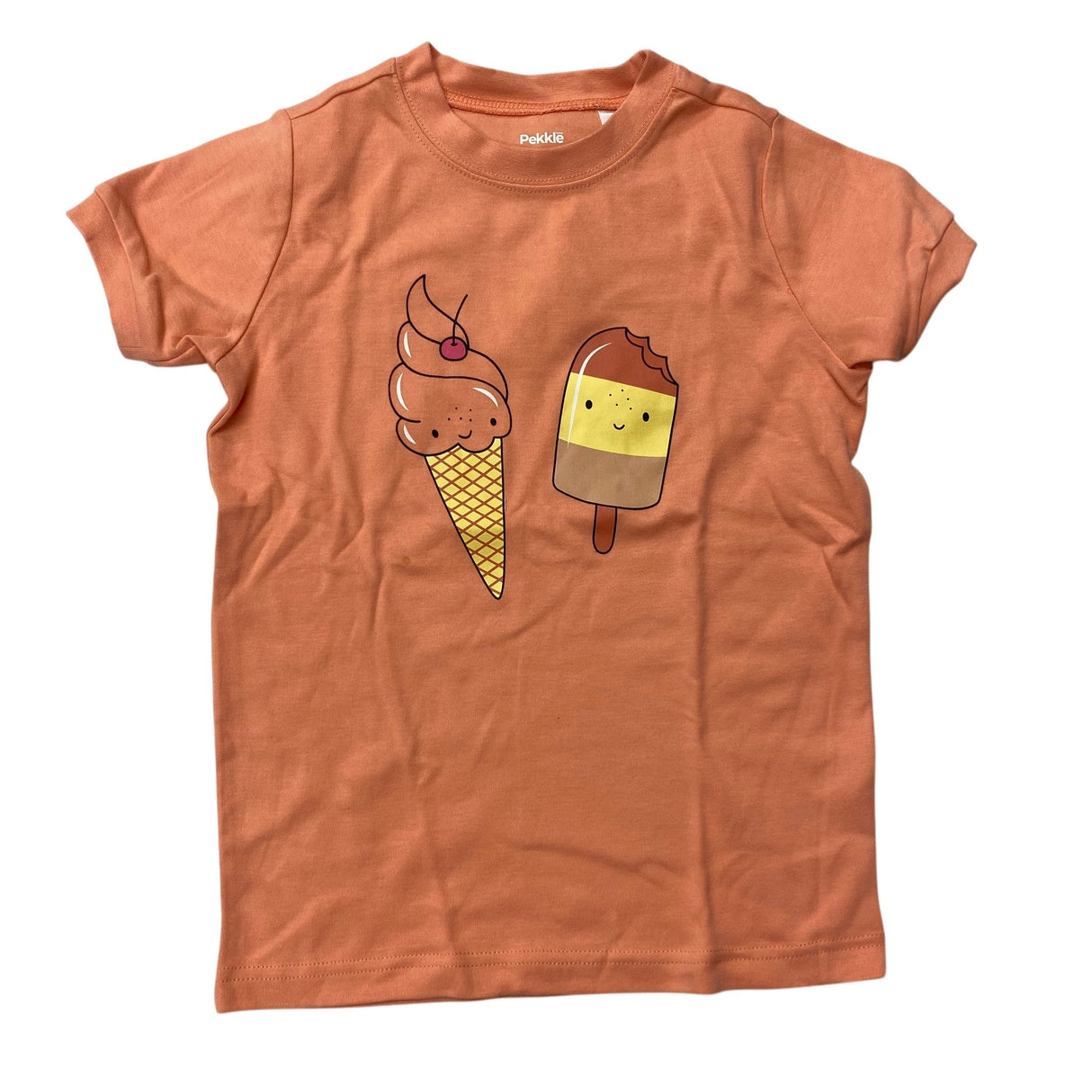 Pekkle Kids 4 Piece Sleep Set Ice Cream/Hearts SIZE - Medium