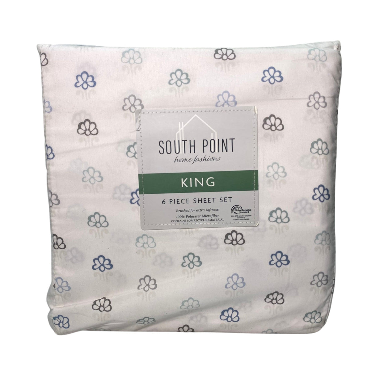 South Point 6 Piece Sheet Set - King - Provence Medallion