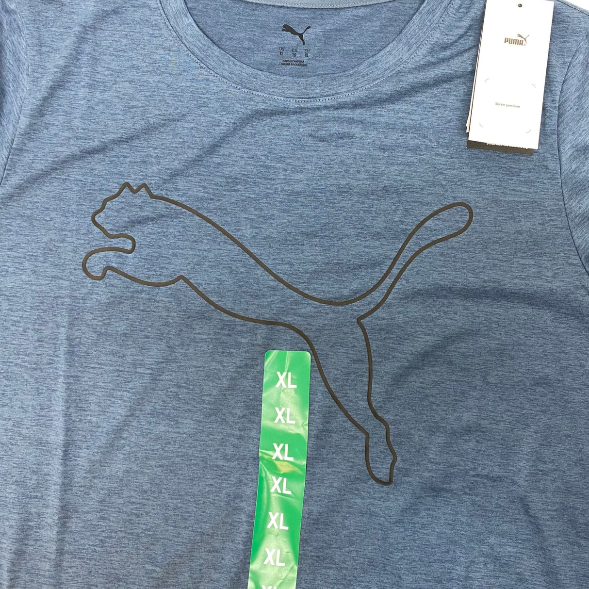 Puma Woman's Tad Essentials Heather Logo Tee SIZE - Extra Large