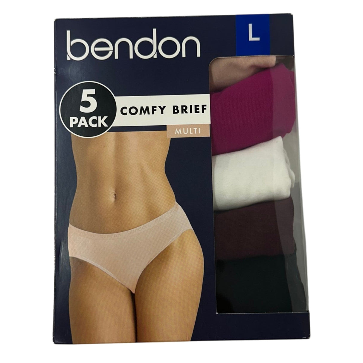 Bendon Women's 5x Comfy Brief Multicolour SIZE - Large