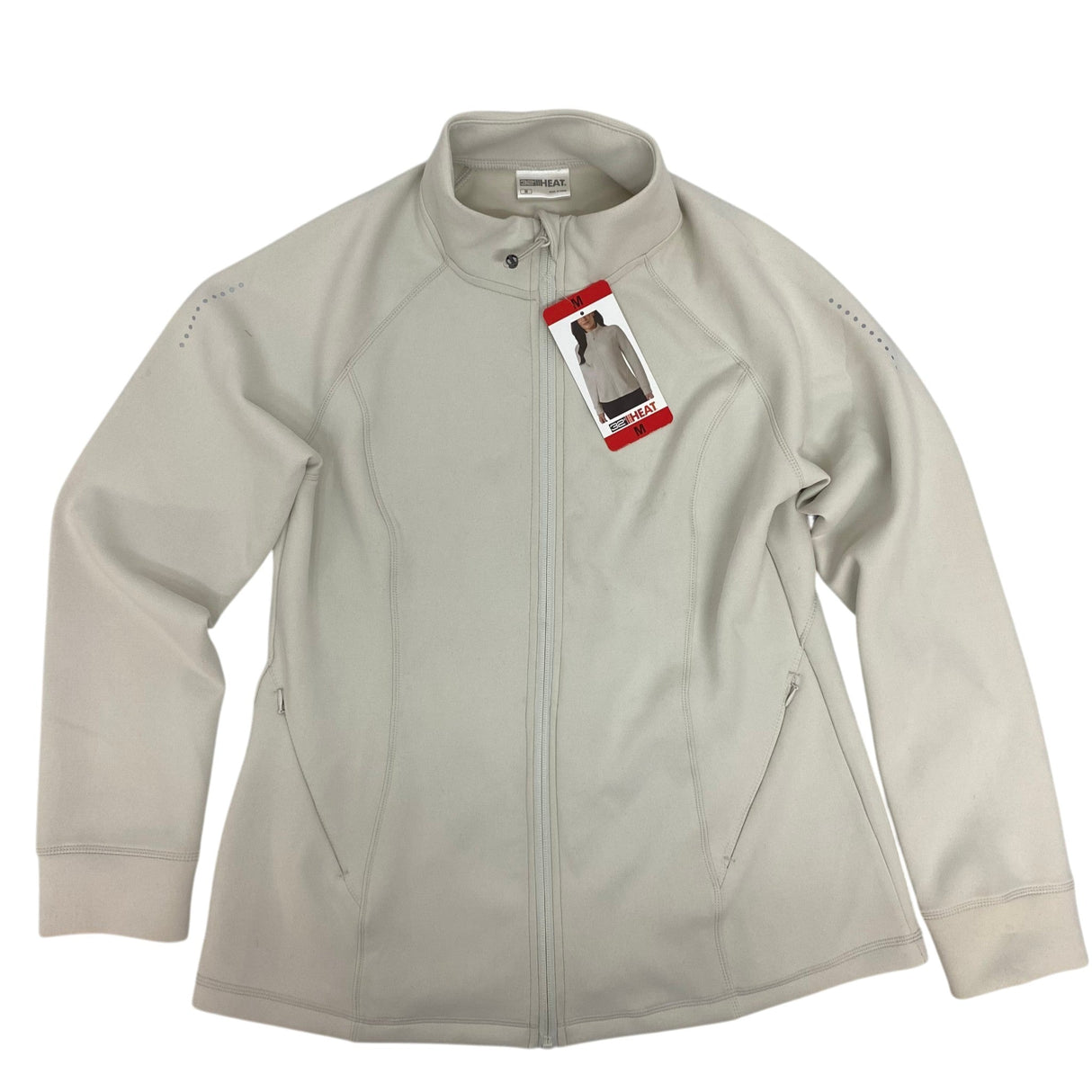 32Degrees Women's Athletic Jacket - Cream SIZE - Medium