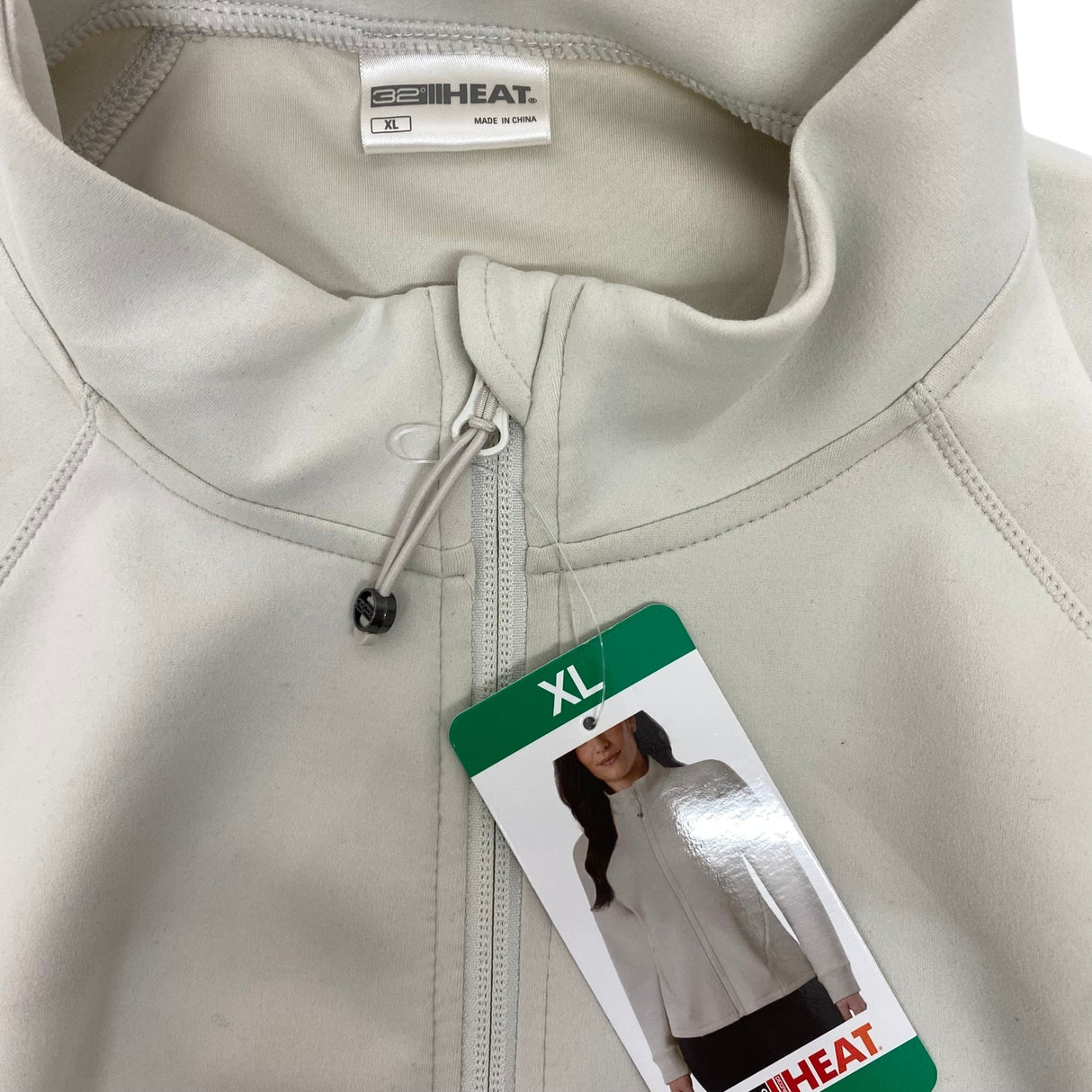 32Degrees Women's Athletic Jacket Cream SIZE - Extra Large