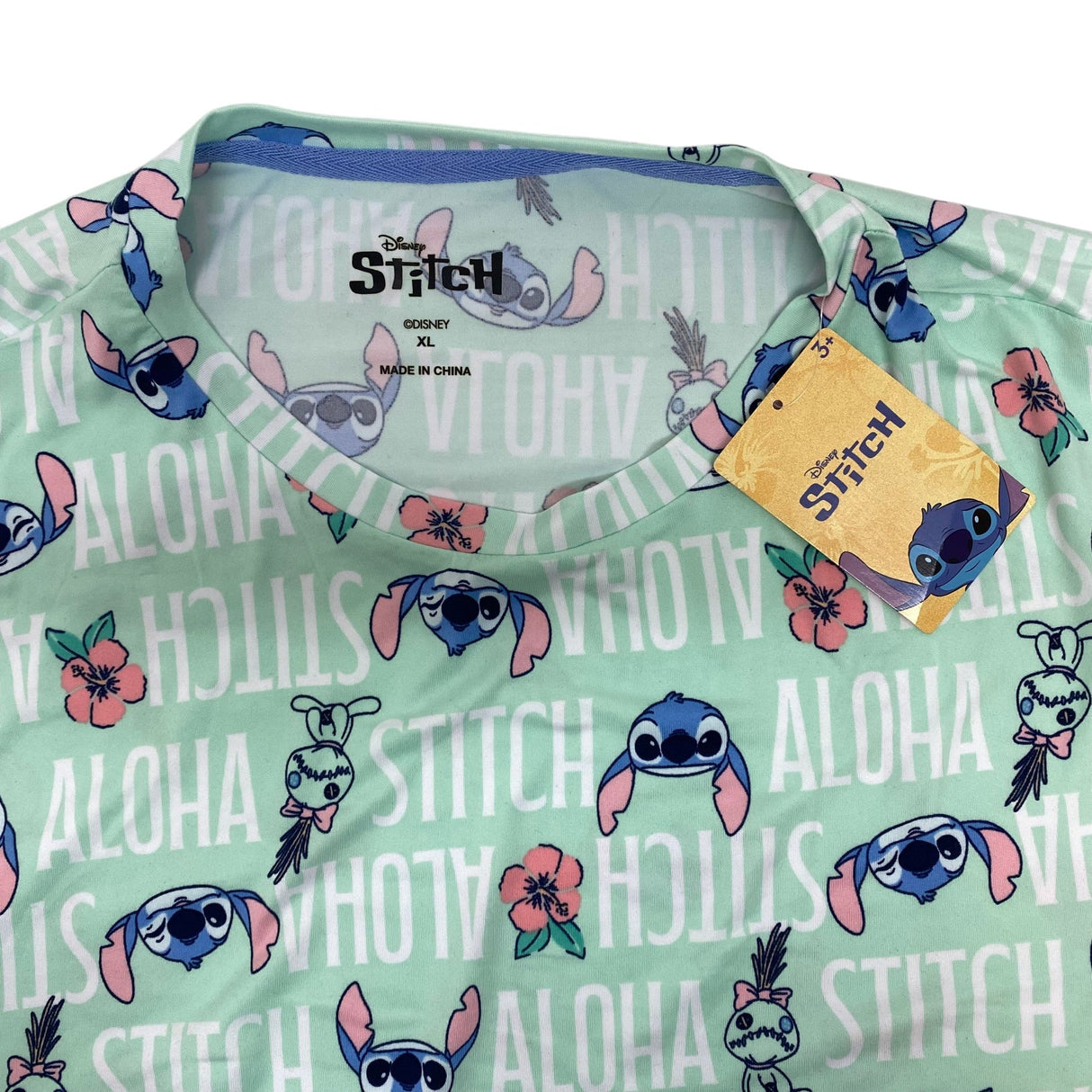 Disney Women's Licensed Stitch Summer Pyjama Set SIZE - Extra Large