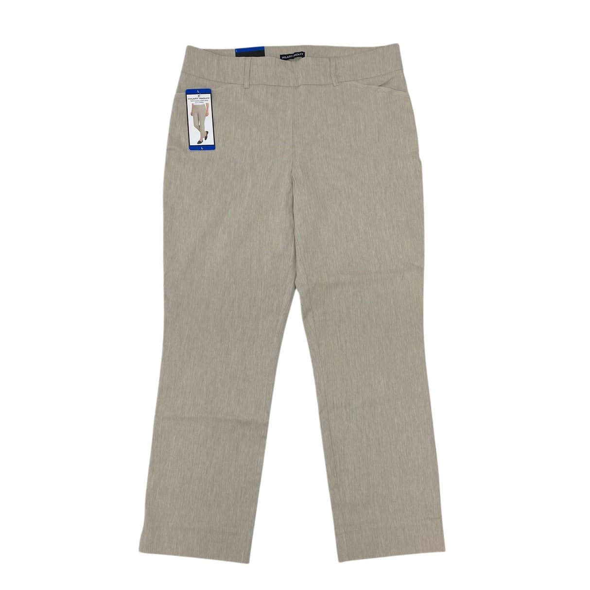 Hilary Radley Women's Mid Rise Comfort Waist Pants - Beige SIZE - Large