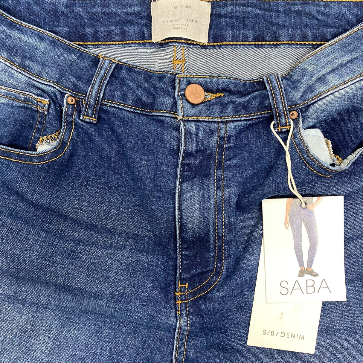 SABA Women's Skinny Leg High Rise Jeans SIZE - 10