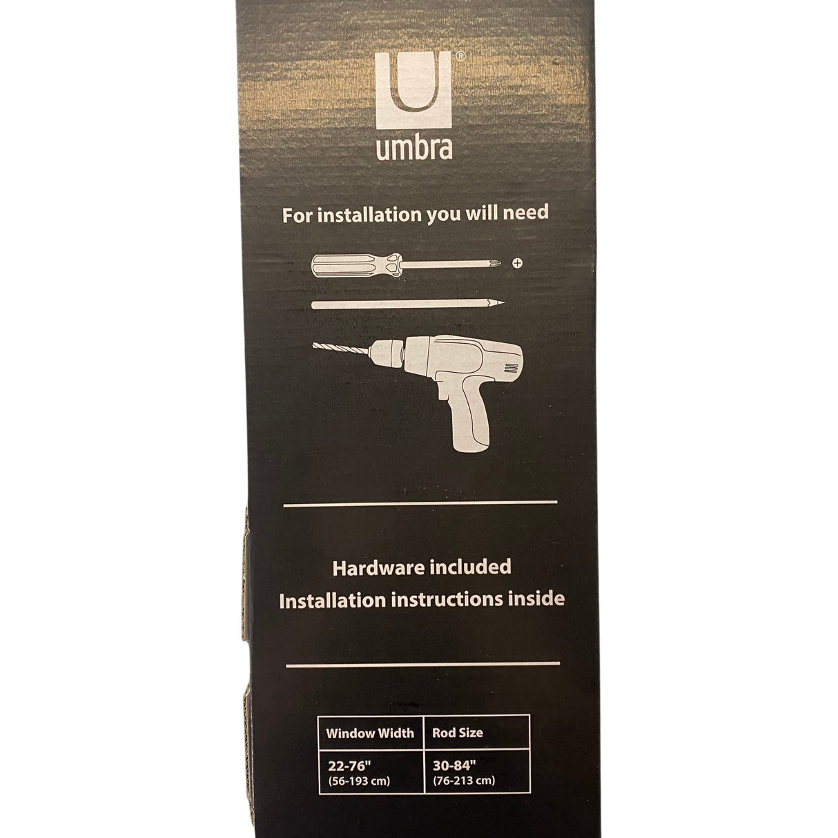 Umbra Ball End Curtain Rod 2 Pack - Nickel - 76 - 213 cm