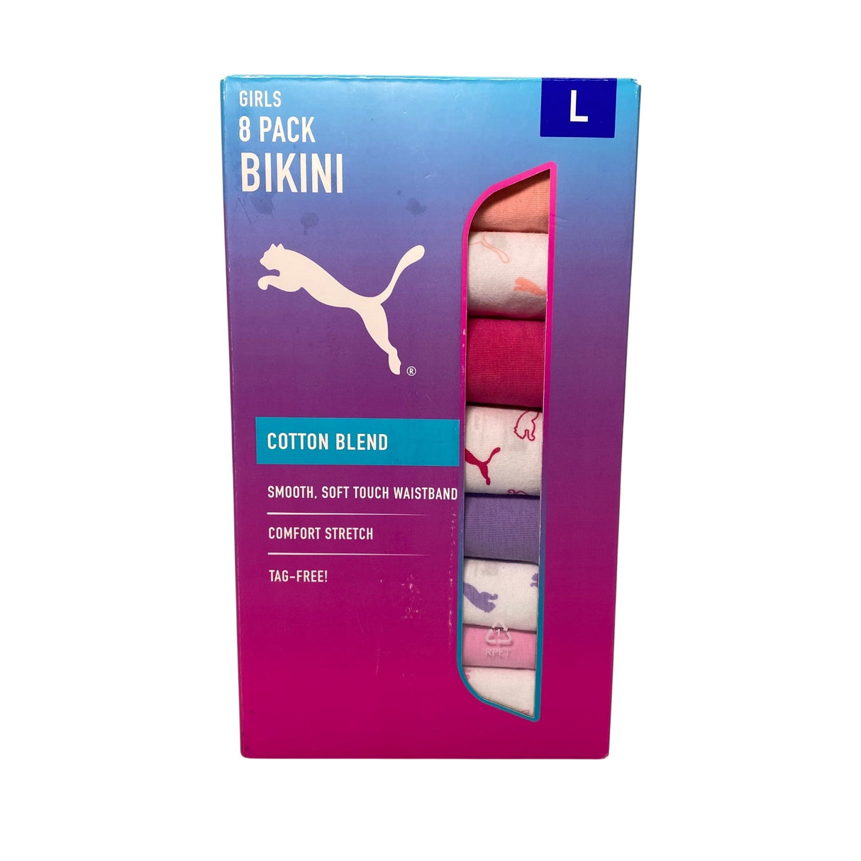 Puma Girls 8x Bikini Briefs SIZE - Large