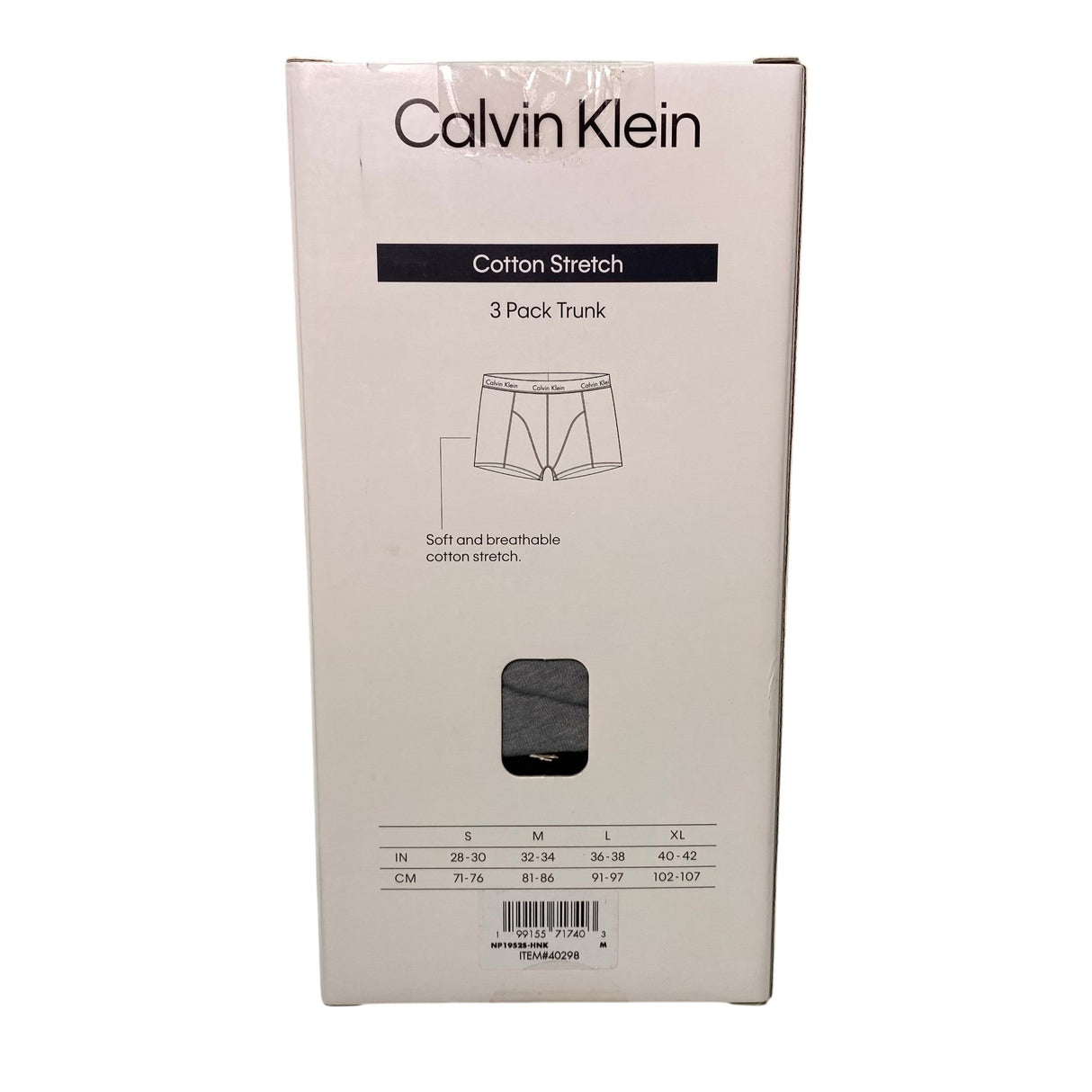Calvin Klein Men's 3x Cotton Stretch Trunks SIZE - Medium