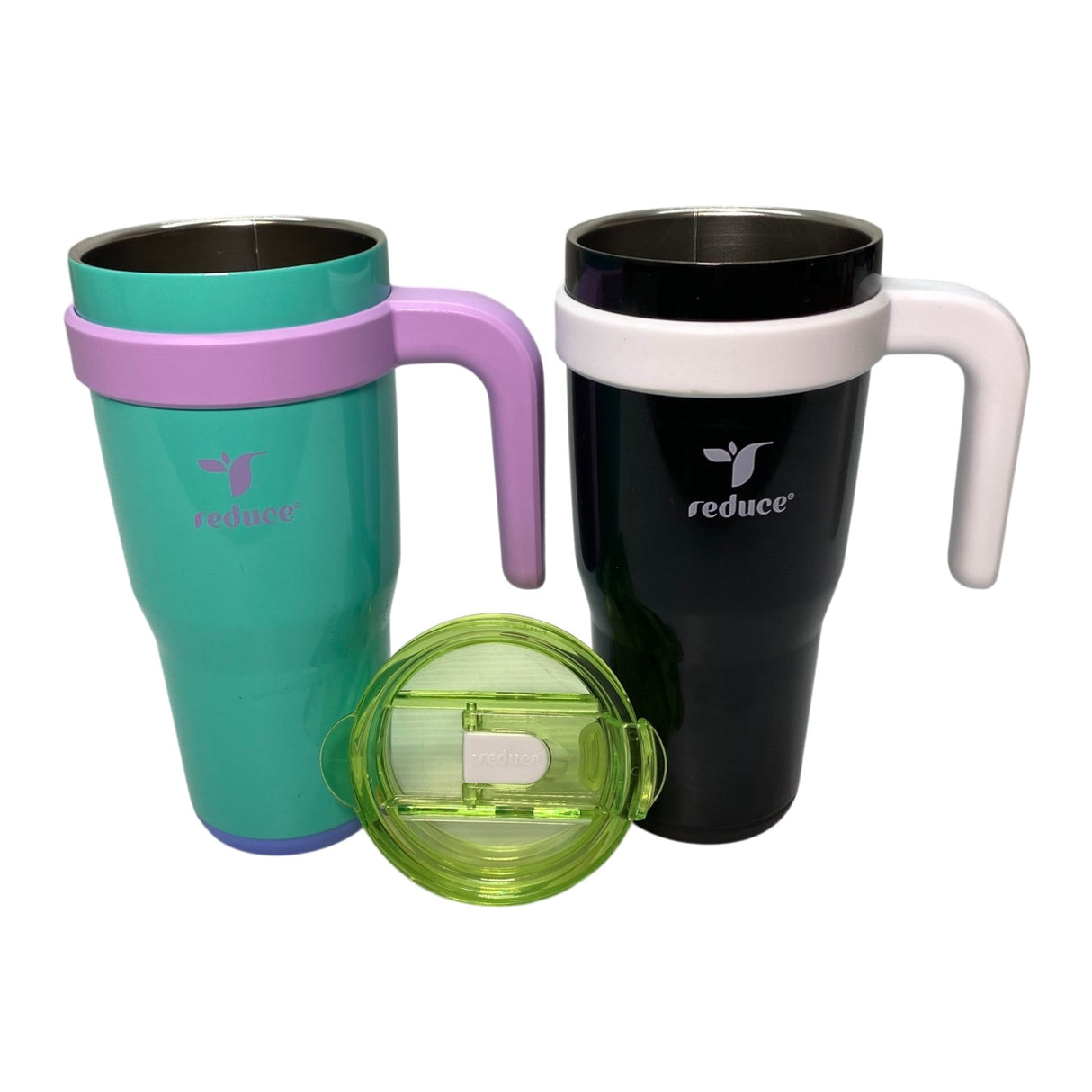 Reduce 2x Cold1 700ml Insulated Mugs with Handles and 1x Lid