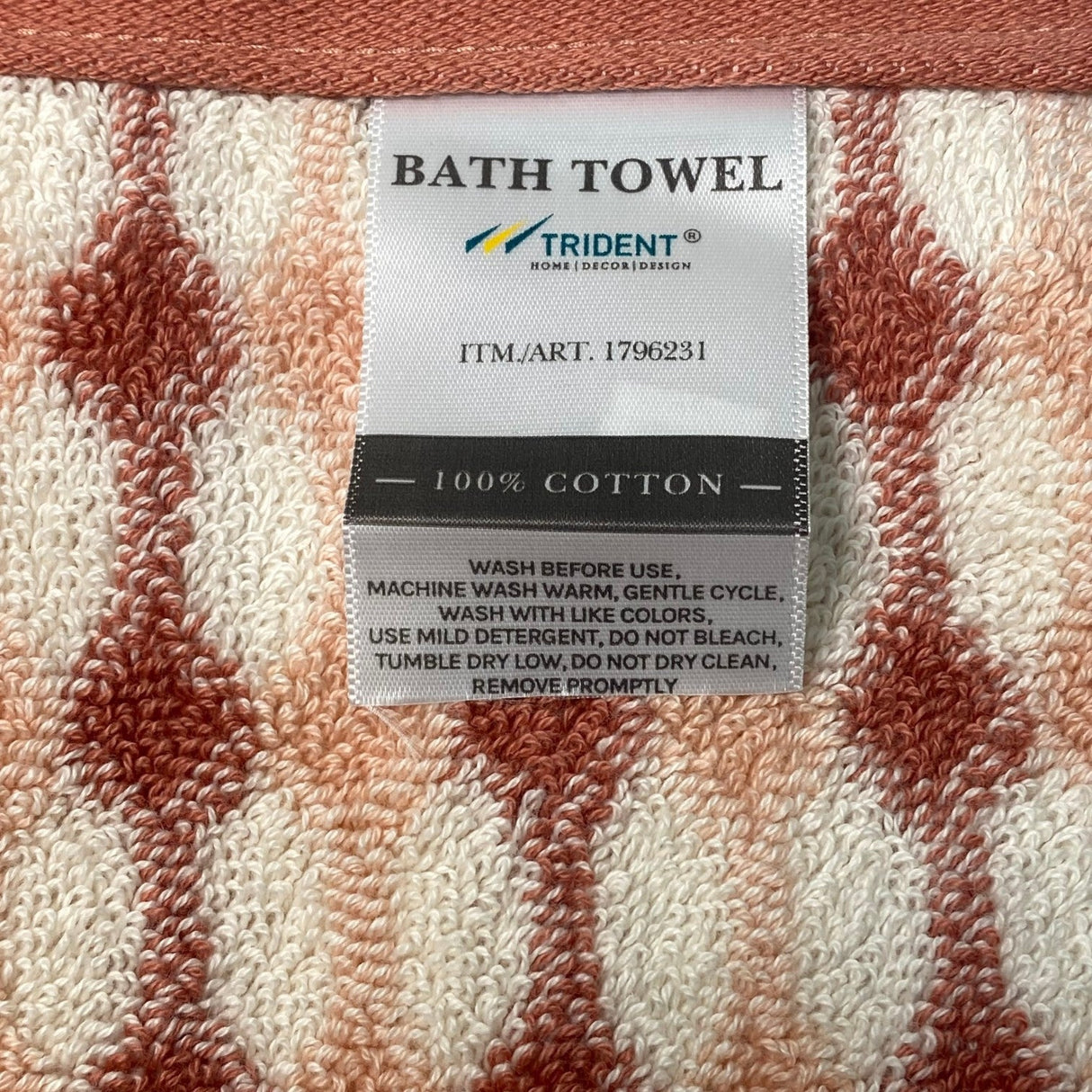 Trident Poppy Cotton Bath Towel