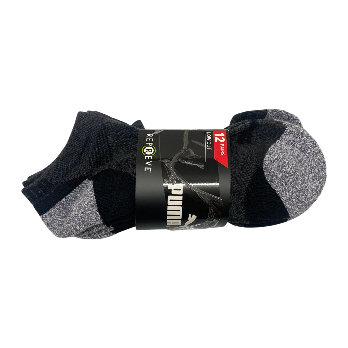 Puma 6x Men's Low Cut Socks - Shoe Size 10-13