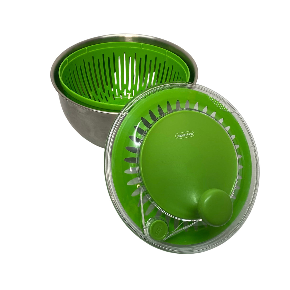 Rollkitchen Stainless Steel Salad Spinner 4.5L