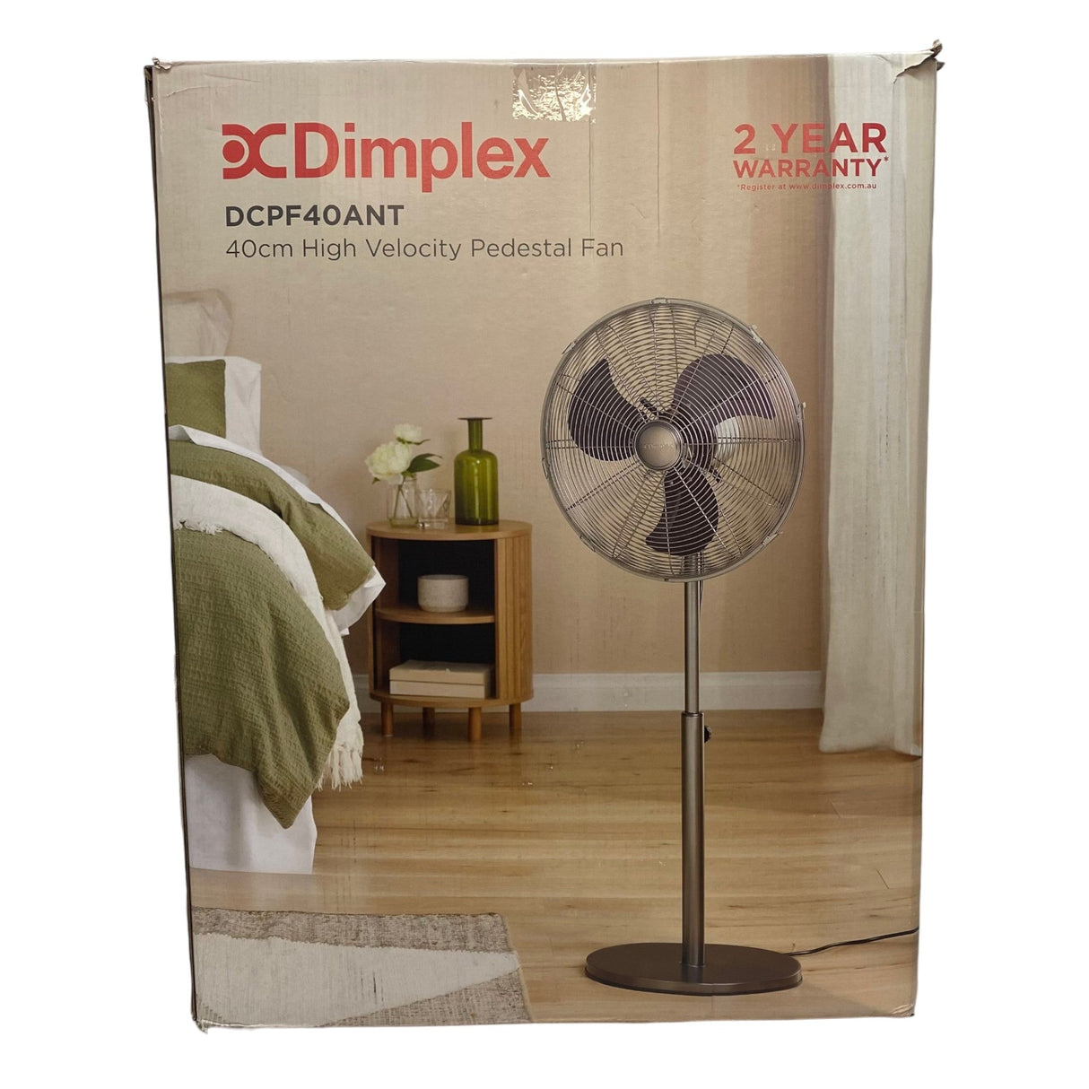 Dimplex High Velocity Pedestal Fan 40cm DCPF40ANT