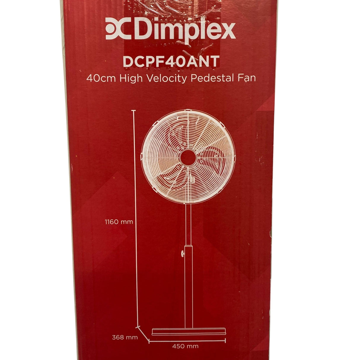 Dimplex High Velocity Pedestal Fan 40cm DCPF40ANT