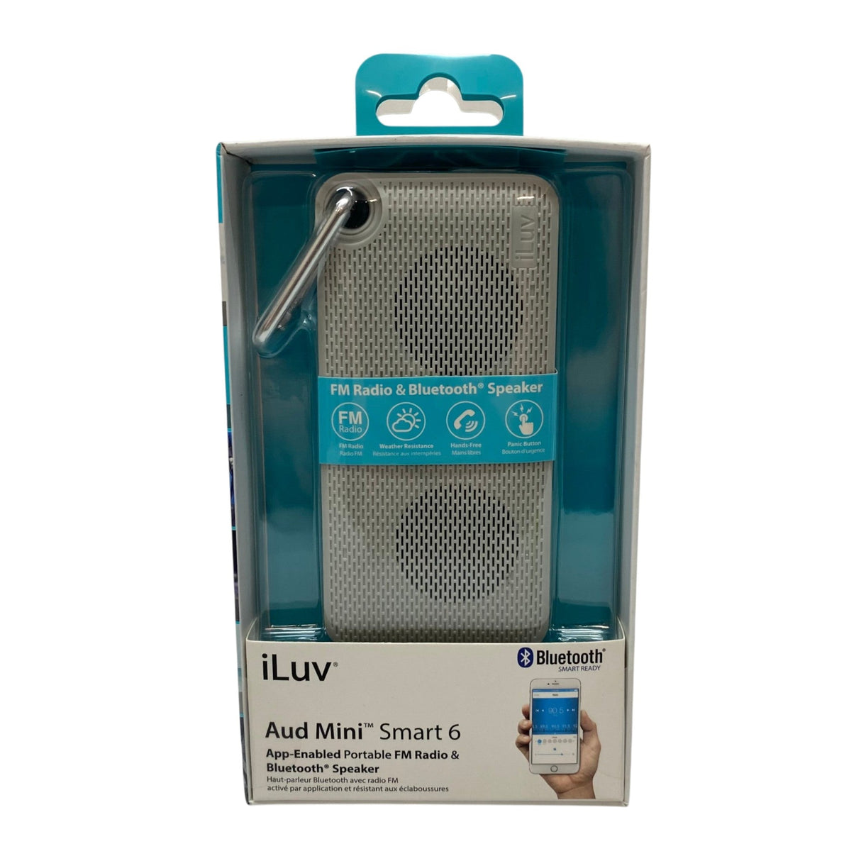 iLuv Aud Mini Smart 6 Portable FM Radio & Bluetooth Speaker