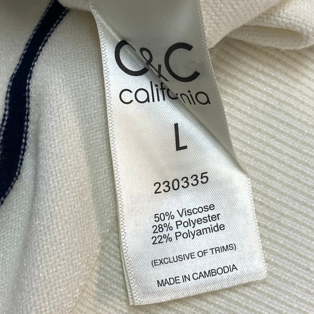 C&C California Women's Striped Knit Sweater SIZE - Large