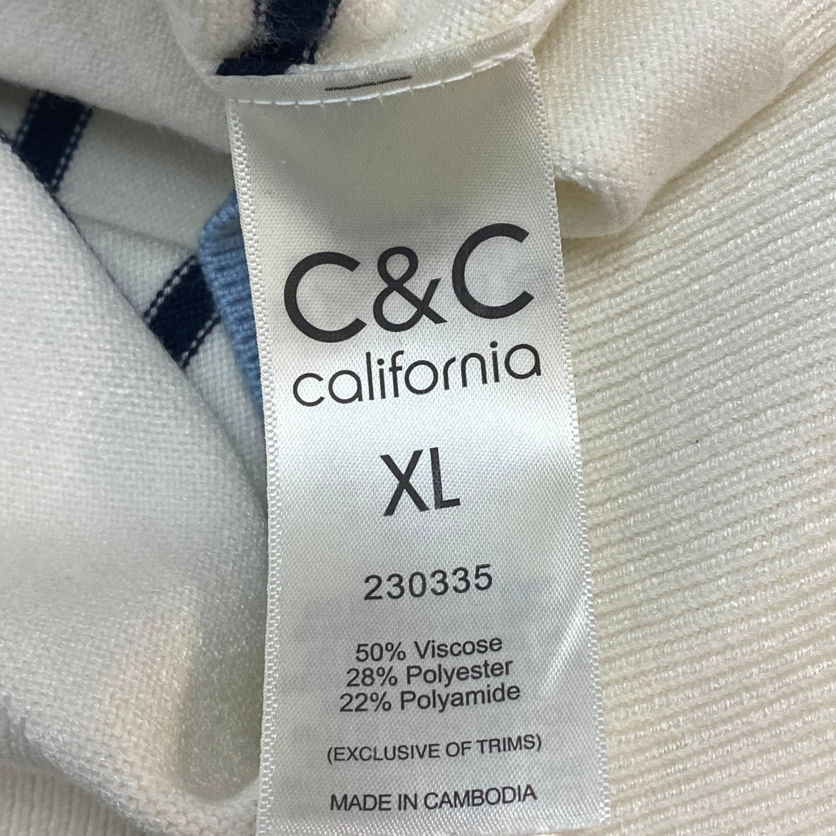 C&C California Women's Striped Knit Sweater SIZE - Extra Large