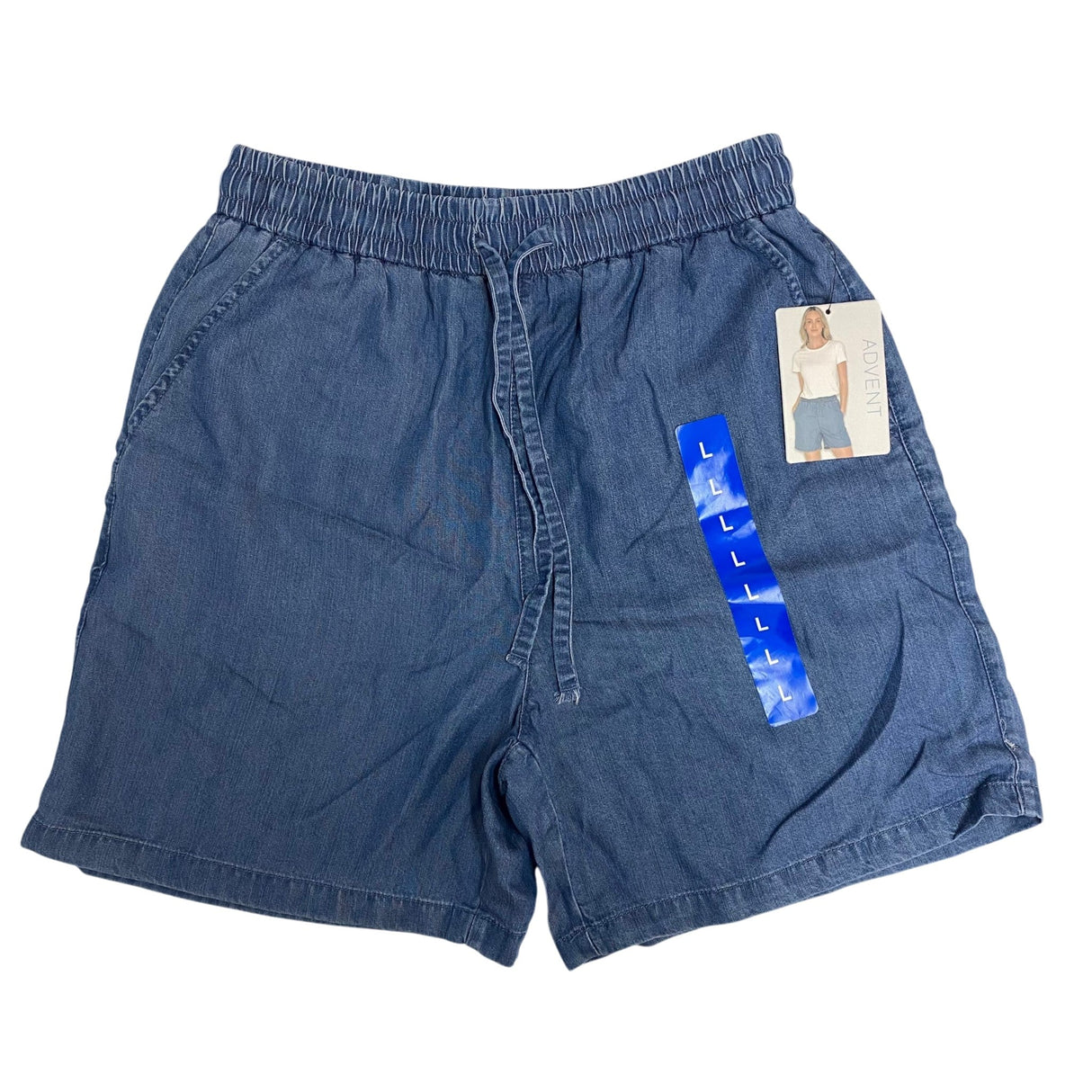 Advent Women's Relaxed Chambray Shorts SIZE - Large