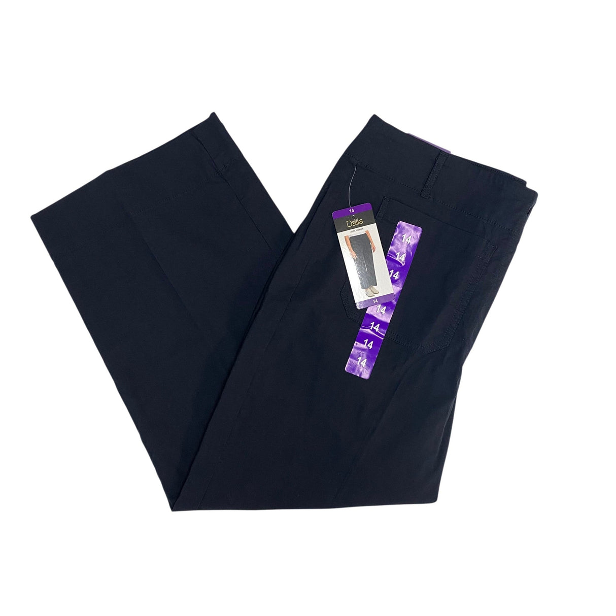 Dalia Women's High Rise Wide Leg Pants - Navy SIZE - 14
