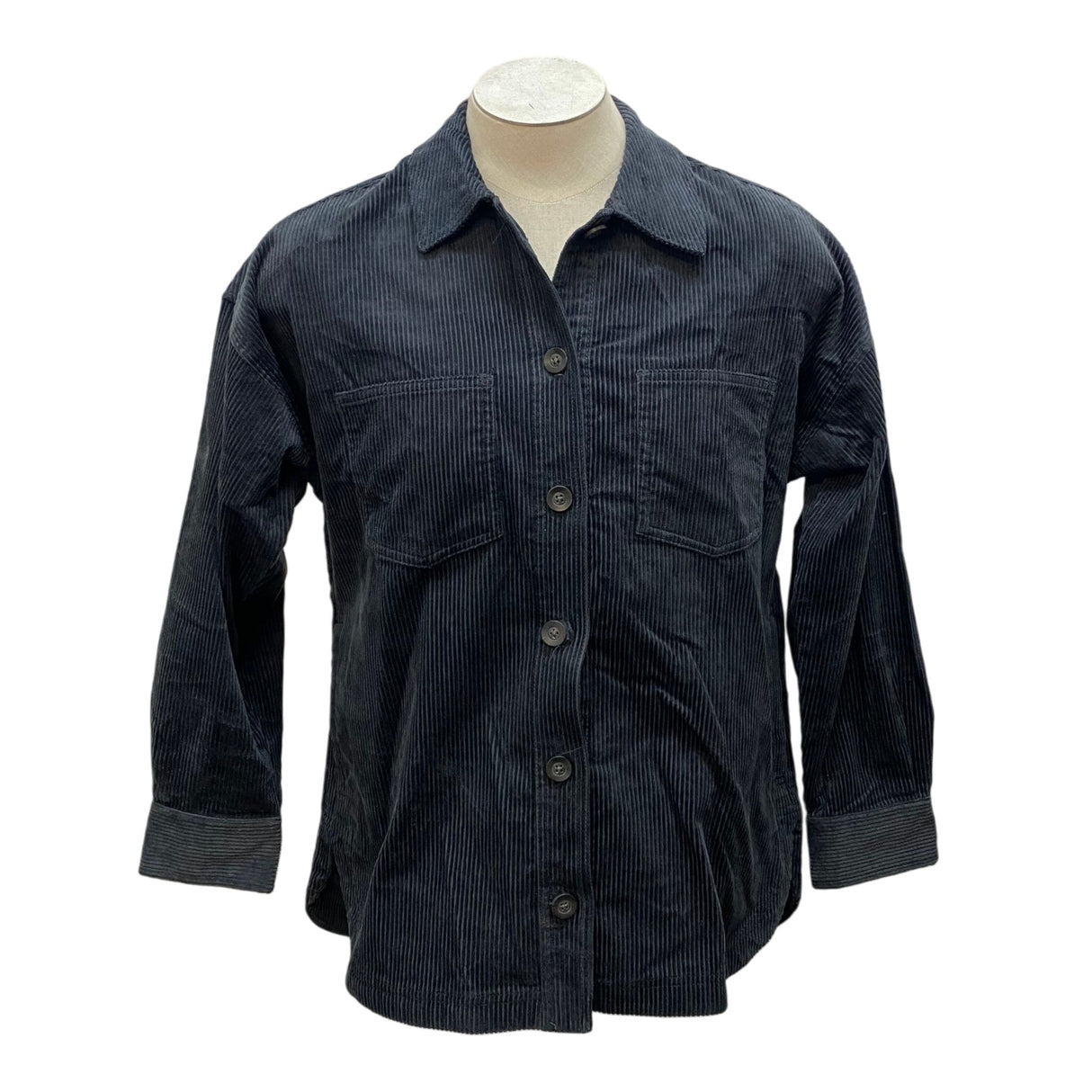 Matty M Women's Corduroy Shacket - Navy SIZE - Medium