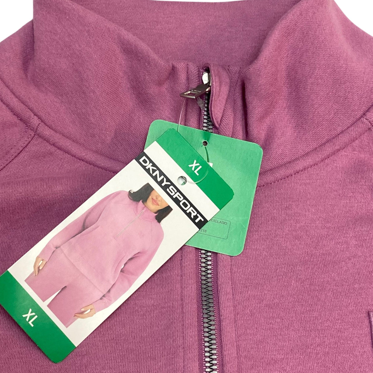 DKNY Women's Half Zip Sweatshirt SIZE - Extra Large