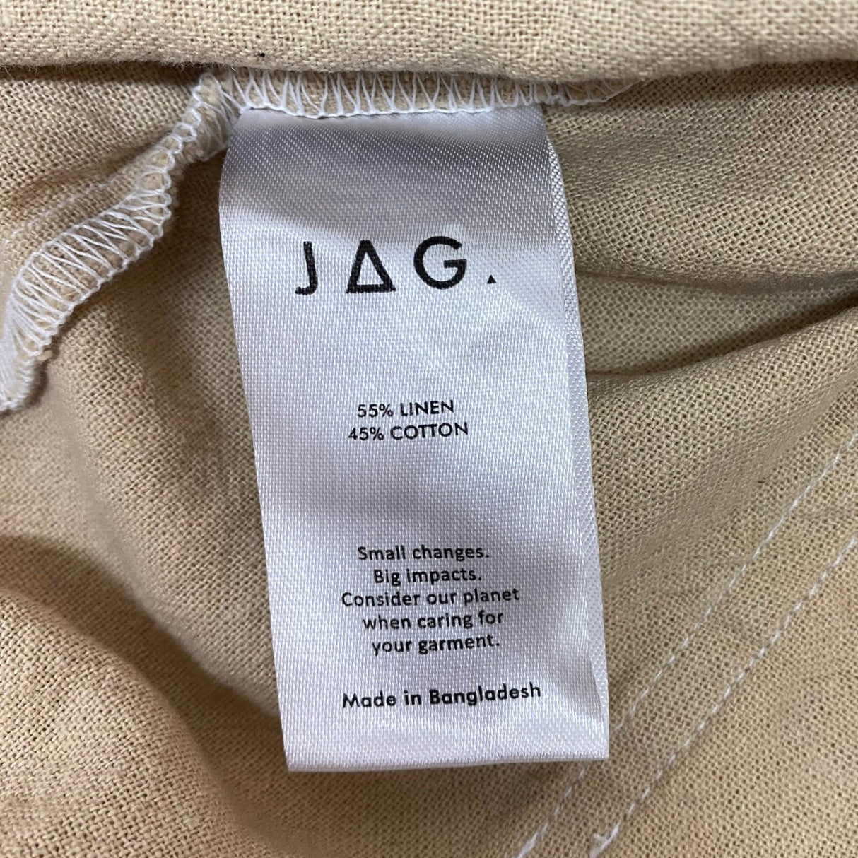 JAG Women's Contrast Stitch Linen Shorts SIZE - 14