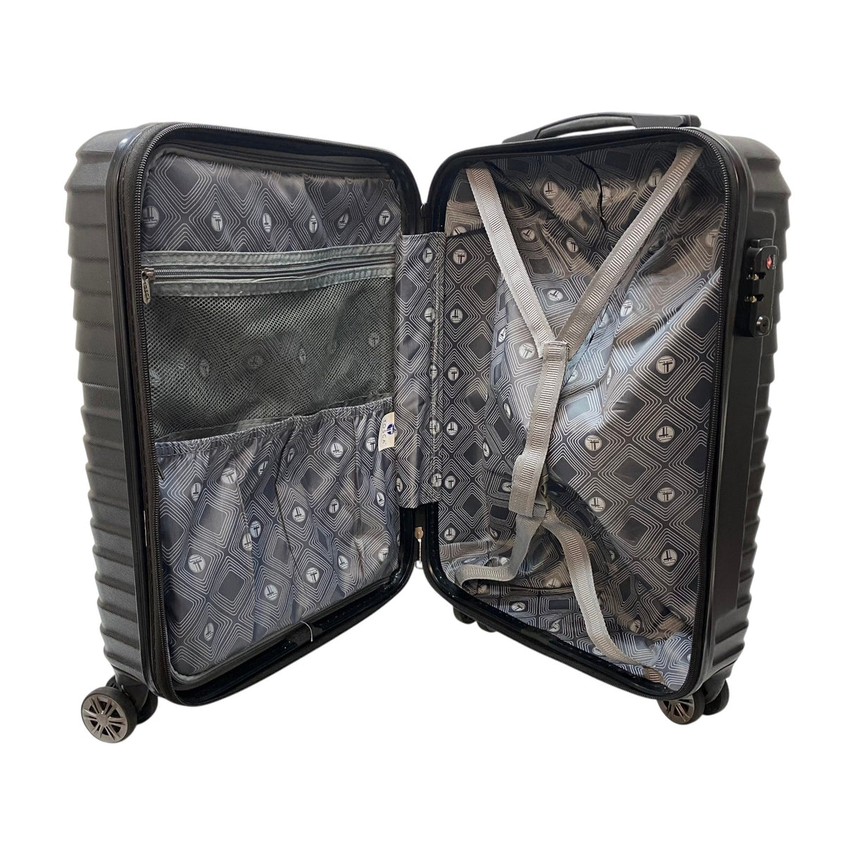 Tosca London Hardside 3 Piece Luggage Set - Black