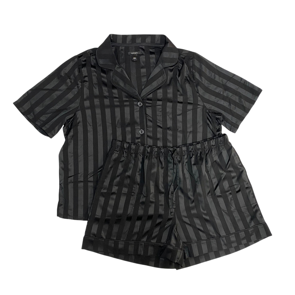 Midnight Women's 2 Piece Satin Summer Pyjamas SIZE - Large