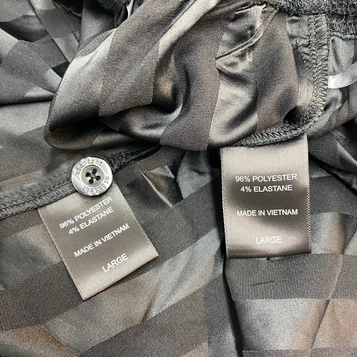 Midnight Women's 2 Piece Satin Summer Pyjamas SIZE - Large