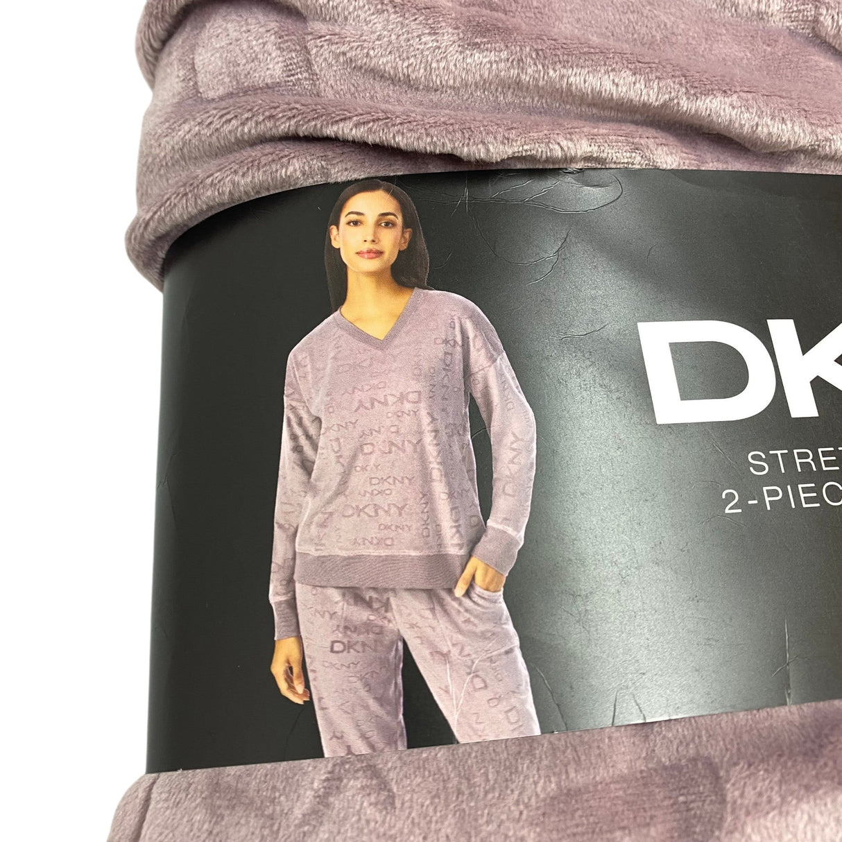 DKNY Women's 2 Piece Stretch Velour Lounge Set SIZE - Large