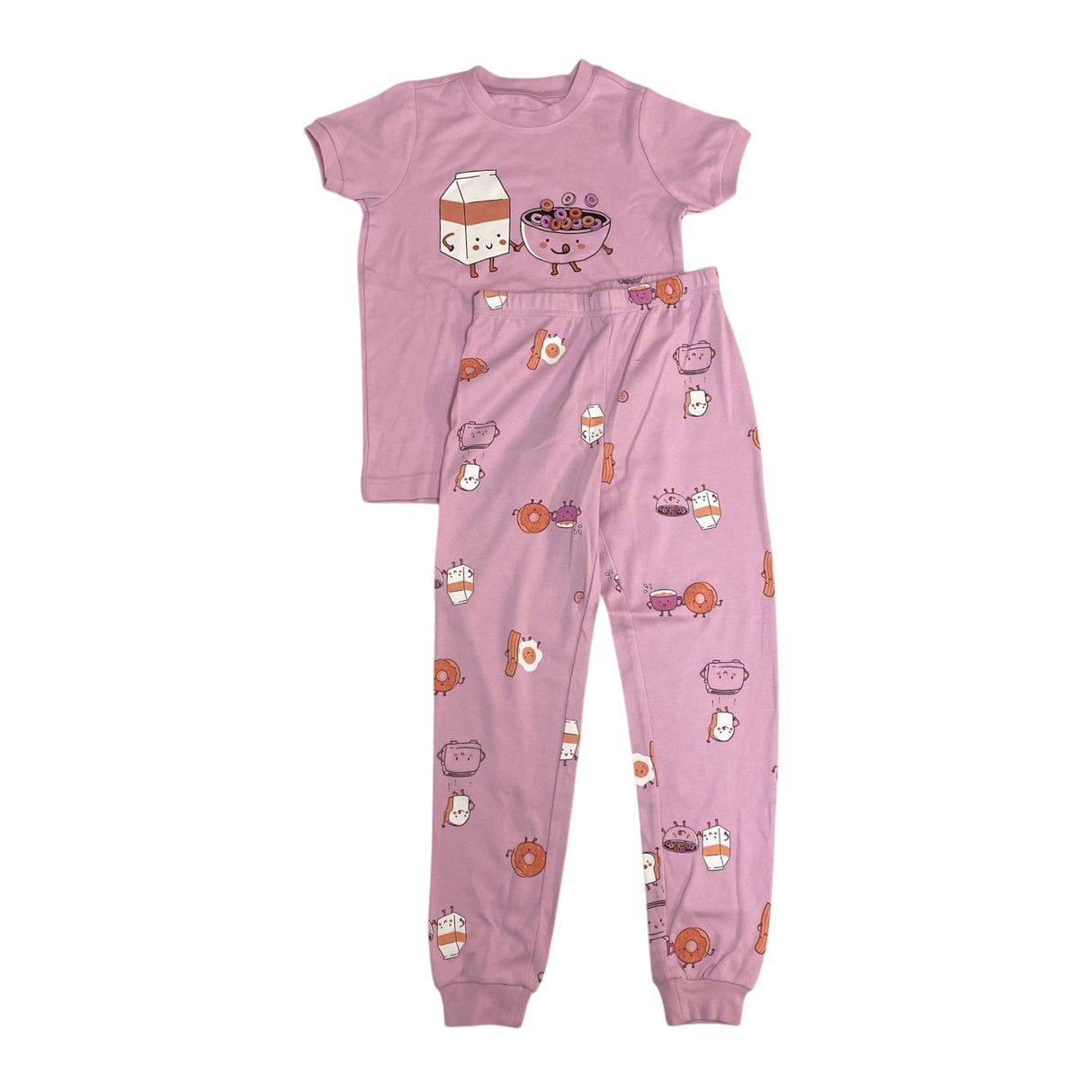 Pekkle Girl's 2 Piece Pyjama Set - Breakfast SIZE - 6