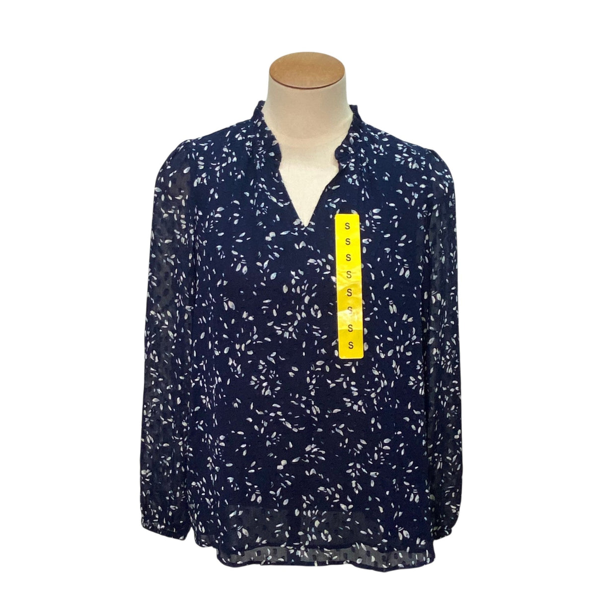 Hilary Radley Women's V Neck Blouse SIZE - Small