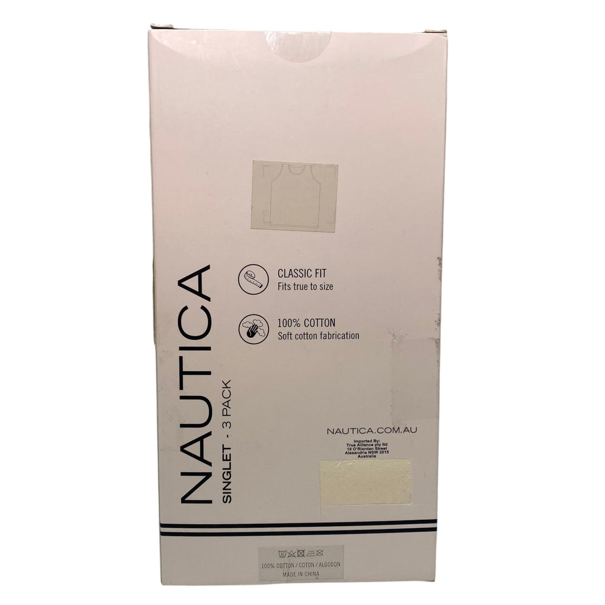 Nautica Men's 3x Singlets - White SIZE - Large