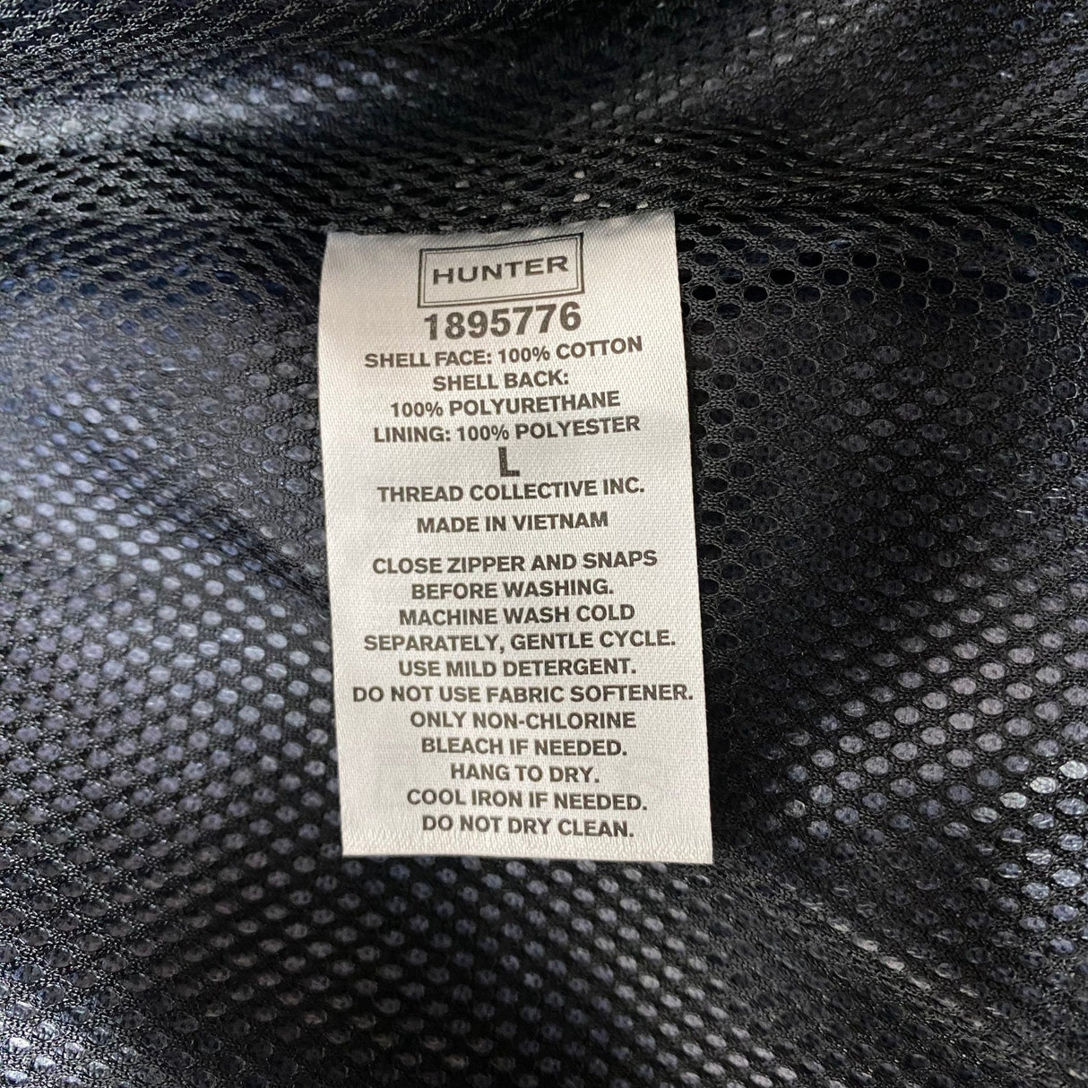 Hunter Women's Water Resistant Cotton Smock Jacket SIZE - Large
