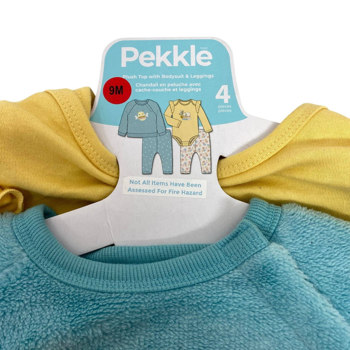Pekkle Girl's 4 Piece Clothing Set - 9 Months SIZE - 9