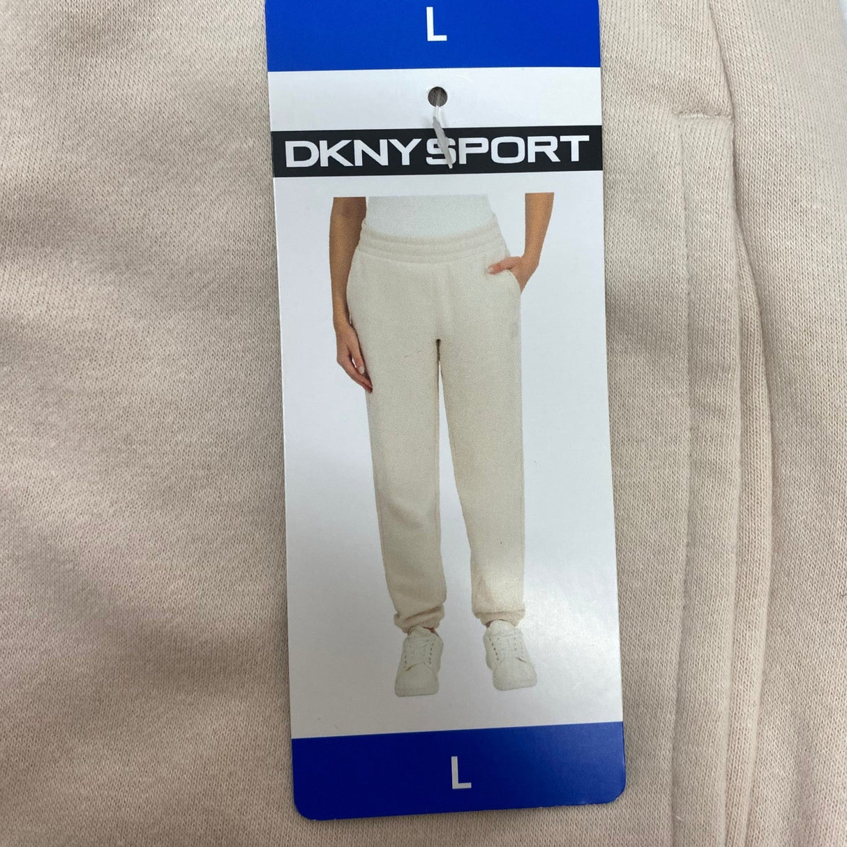 DKNY Women's Fleece Jogger Pants - Oat SIZE - Large