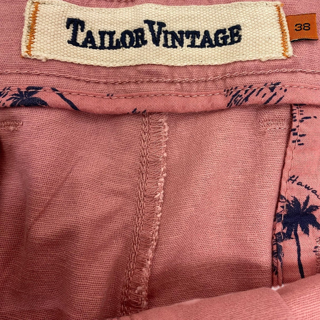 Tailor Vintage Men's Stretch Linen Cotton Walking Short SIZE - 38