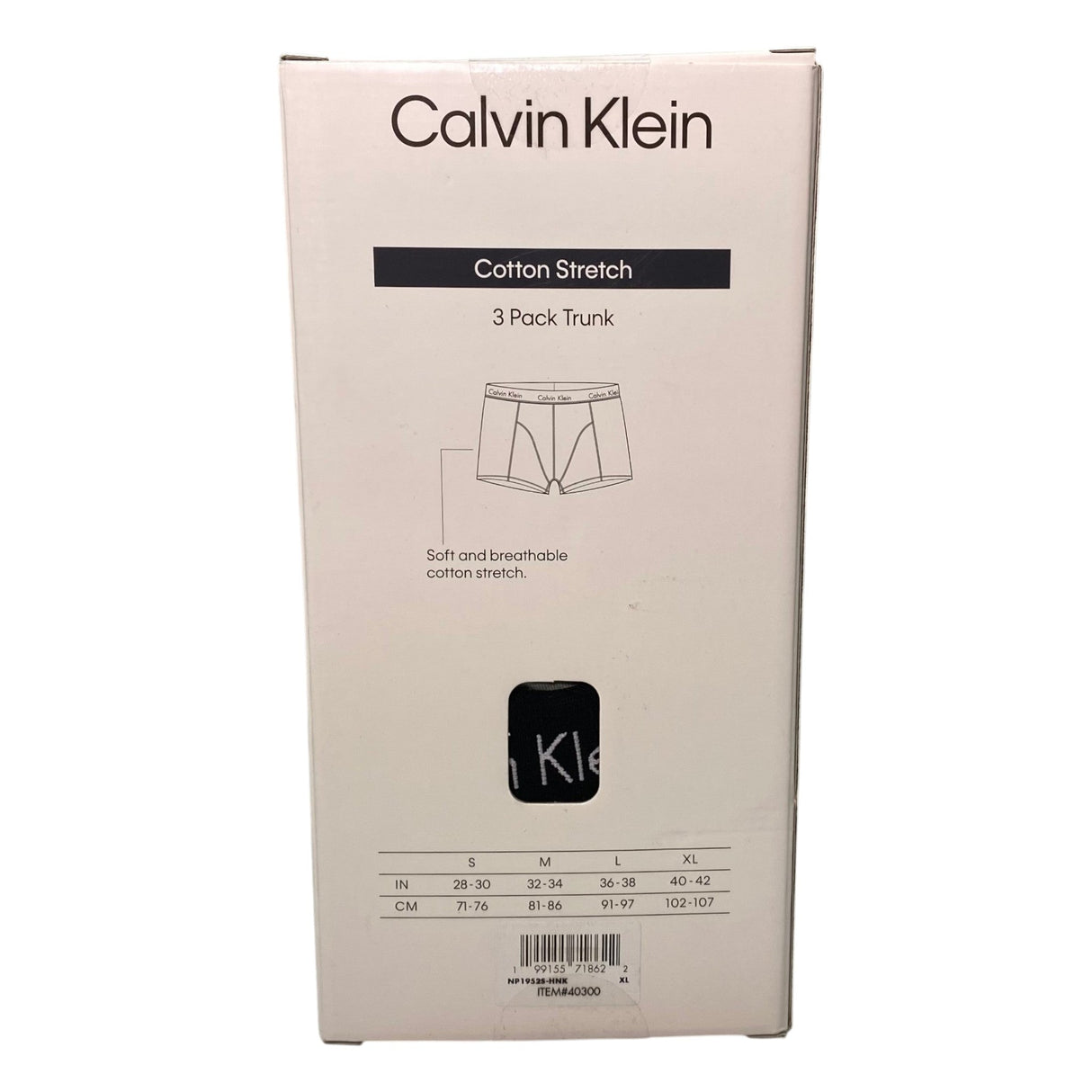 Calvin Klein Men's 3x Cotton Stretch Trunks SIZE - Extra Large