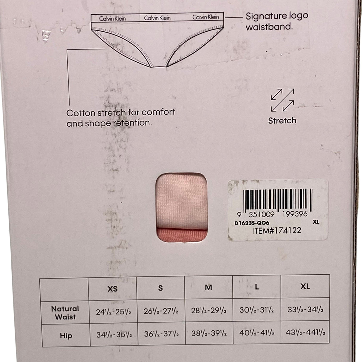 Calvin Klein Women's 3x Bikini Brief - Pinks SIZE - Extra Large